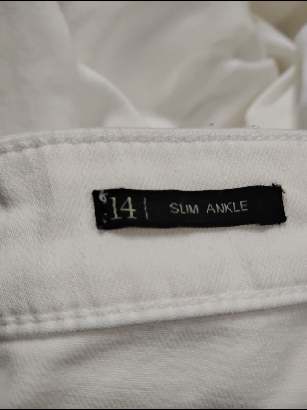 Talbots White Slim Ankle Five-Pocket Jeans - Picture 6 of 7